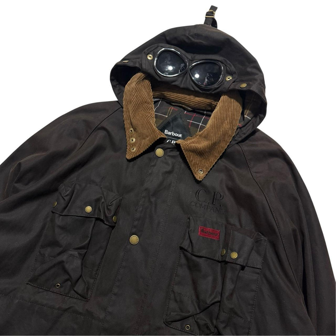 CP Company Barbour Wax Goggle Jacket