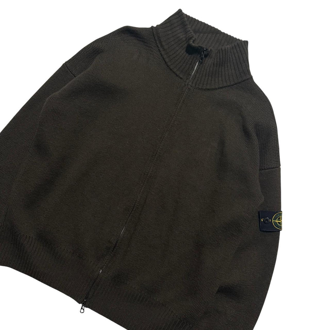 Stone Island 2000's Zip Up Knit