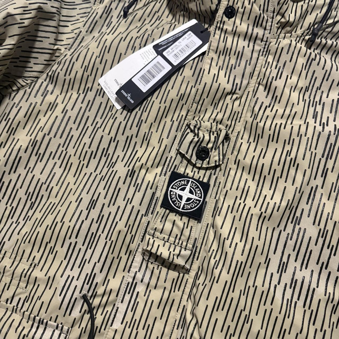 Stone Island Naslan Watro Reflective Rain Camo Jacket