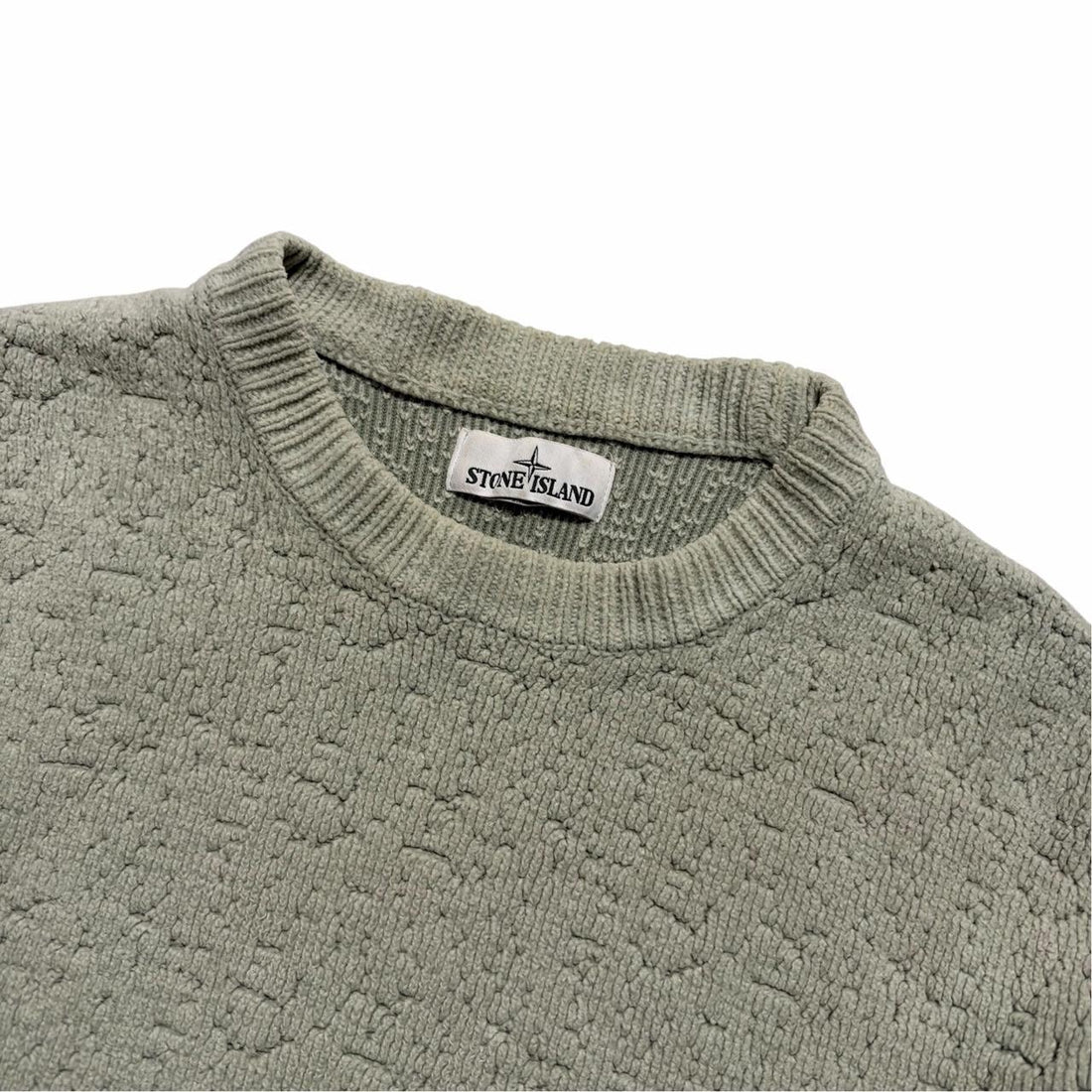 Stone Heavy Chenille Knit Pullover Jumper