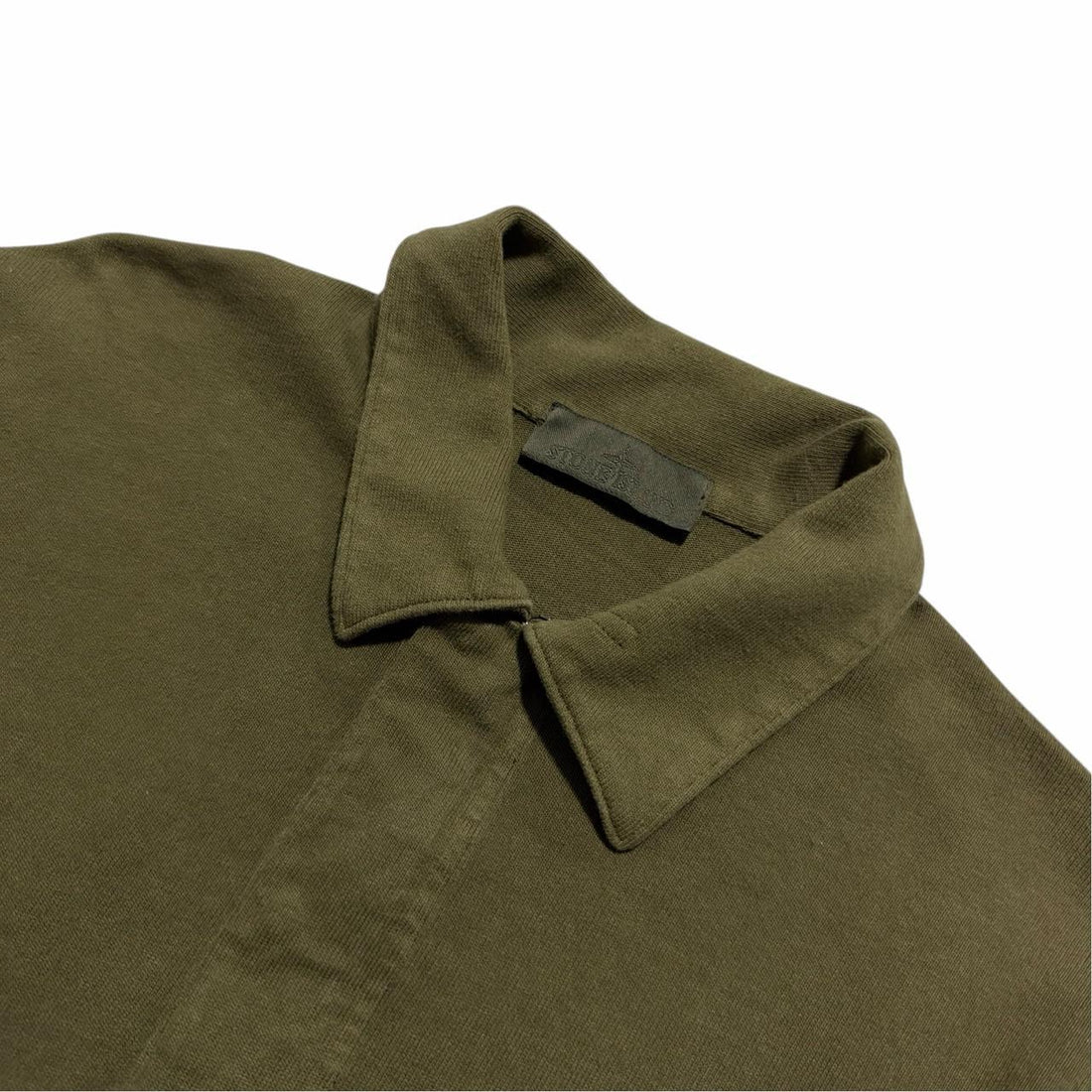 Stone Island Green Ghost Pullover Quarter Zip