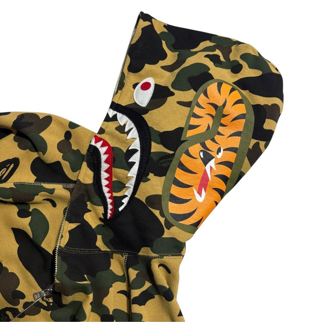 A Bathing Ape Camo Shark Hoodie