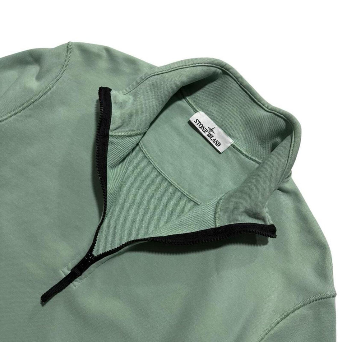 Stone Island Blue Quarter Zip Pullover