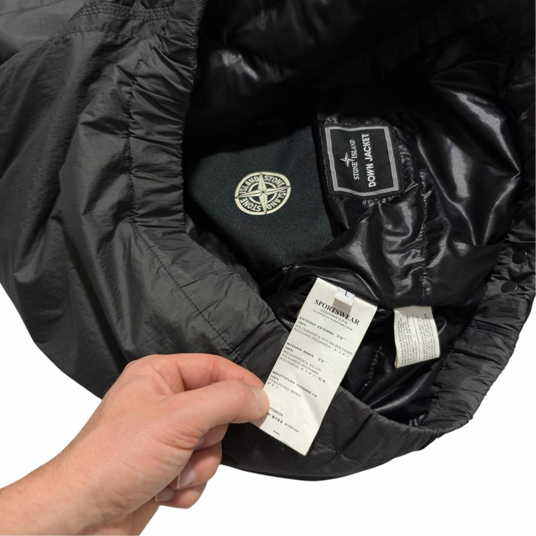 Stone Island 2009 Goose Down Mesh Badge Jacket