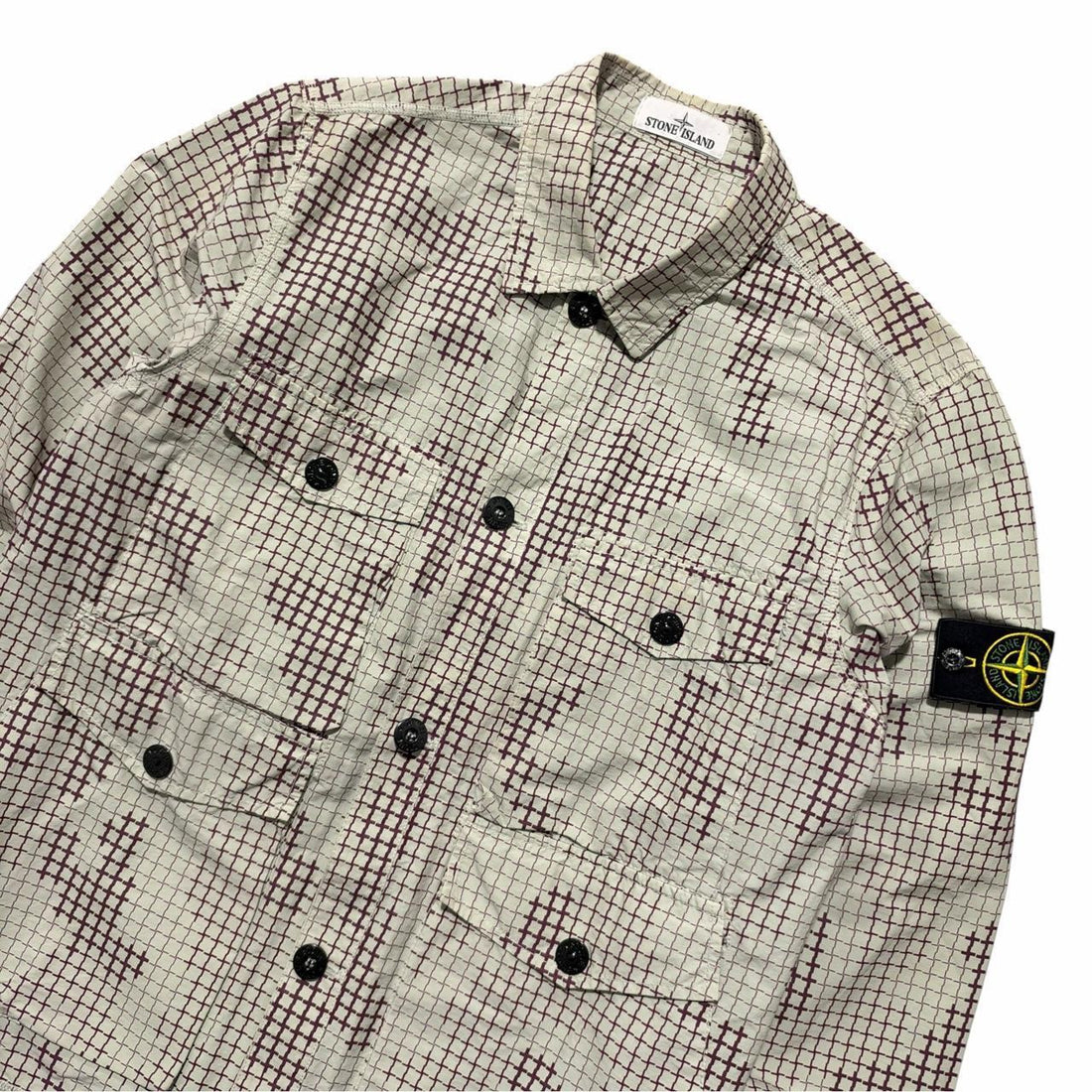 Stone Island Digital Grid Camo Overshirt