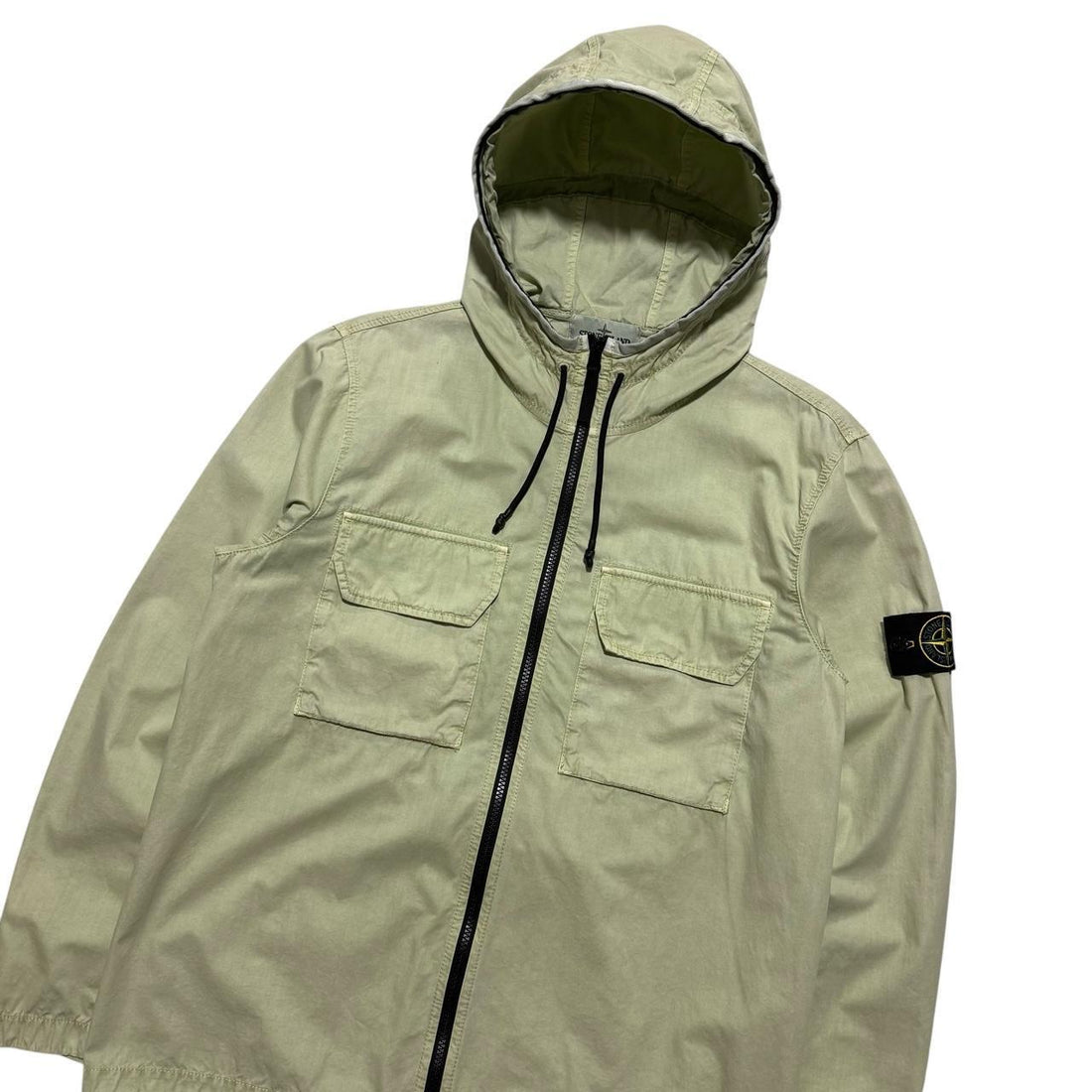 Stone Island Zip Up Canvas Jacket