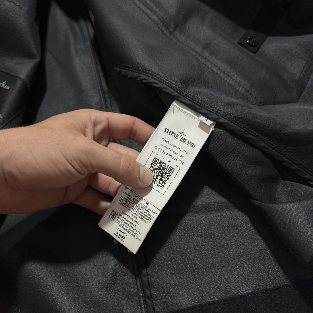 Stone Island Black Ghost Wool SW 3L Jacket