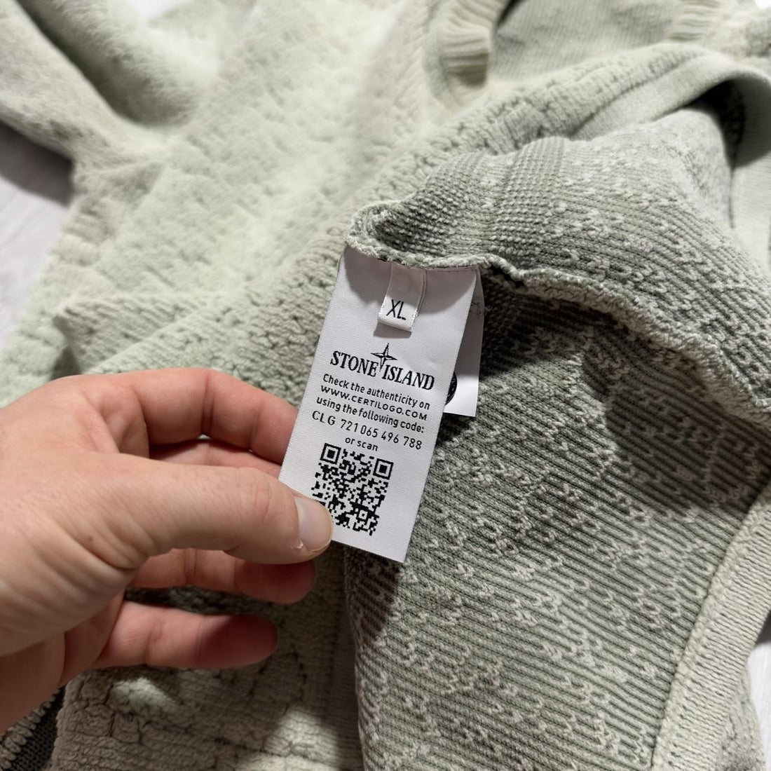 Stone Heavy Chenille Knit Pullover Jumper