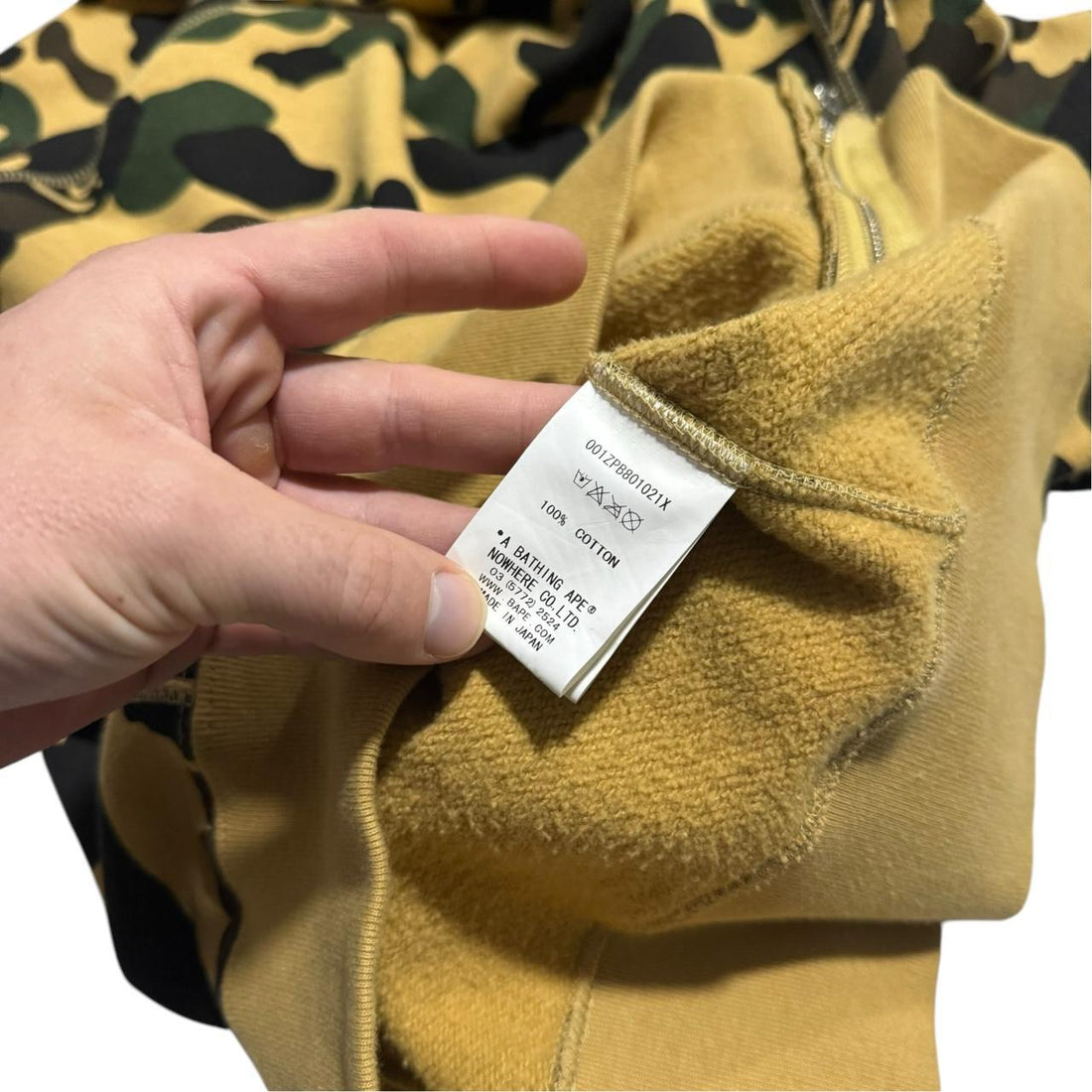 A Bathing Ape Camo Shark Hoodie