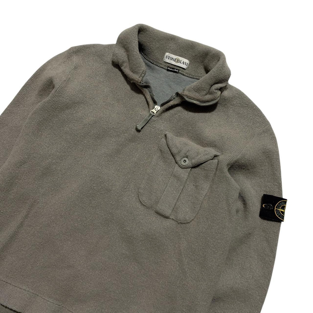 Stone Island Ribbed Quarter Zip