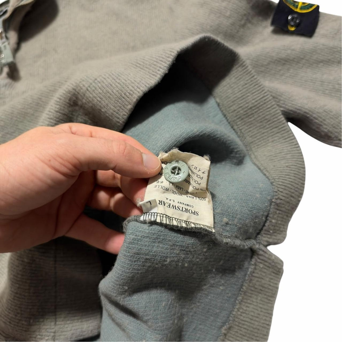 Stone Island Ribbed Quarter Zip