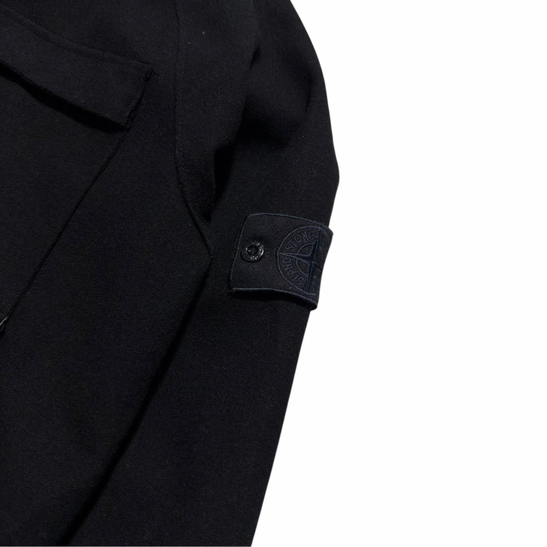 Stone Island Navy Ghost SW 3L Wool Jacket
