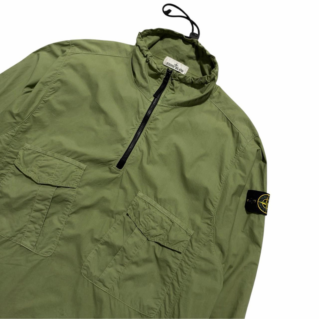 Stone Island Green Pullover Smock Jacket
