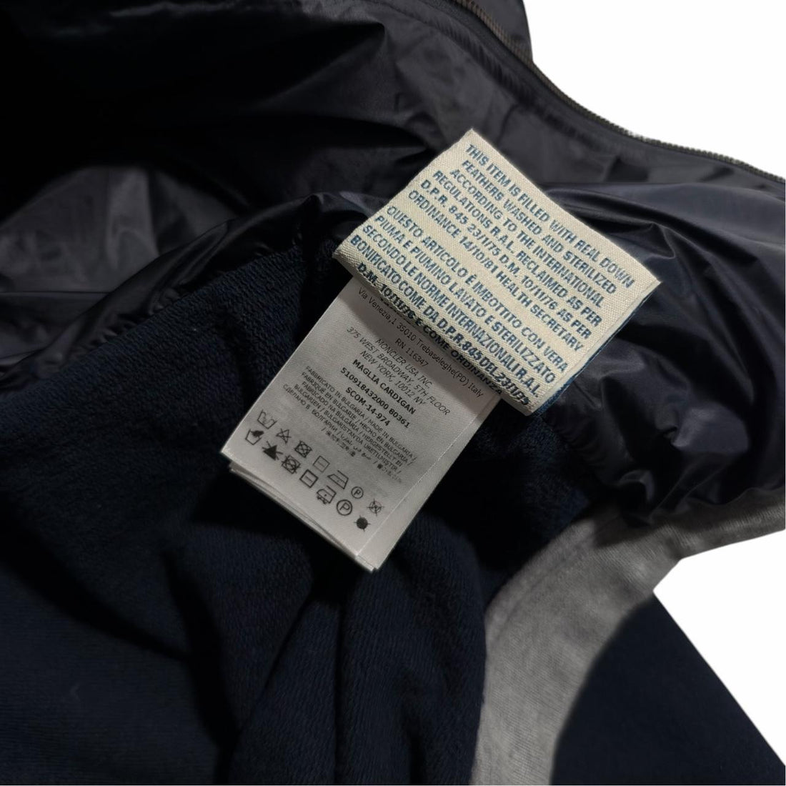 Moncler Down Cotton Blend Jacket