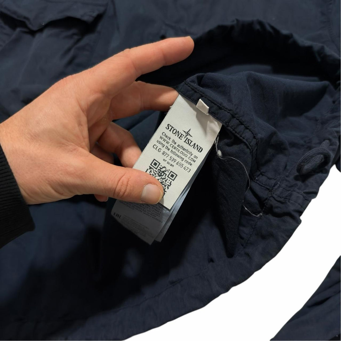 Stone Island Navy Pullover Ghost Smock