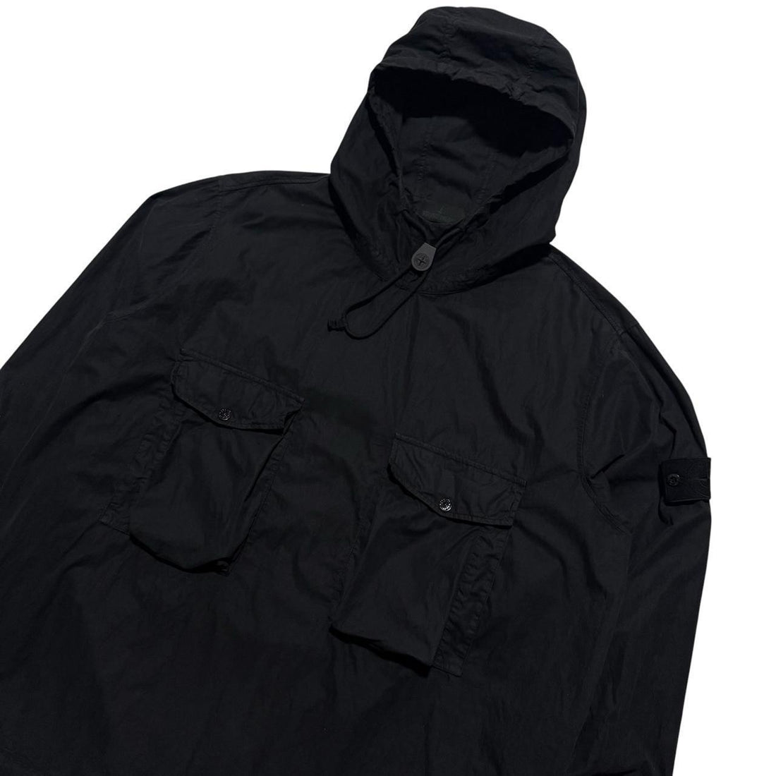 Stone Island Black Pullover Ghost Smock