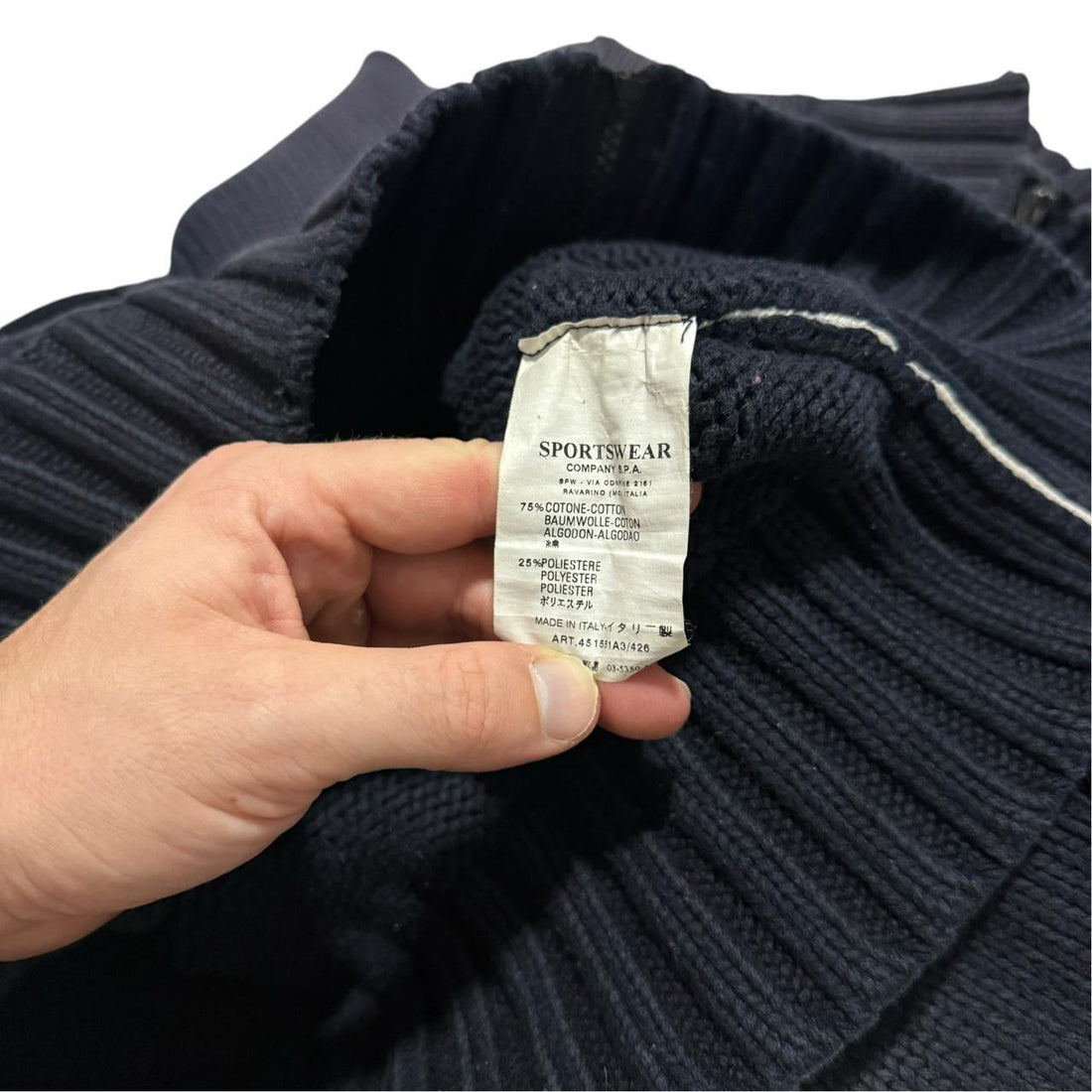 Stone Island A/W 2006 Heavy Knit Zip Up