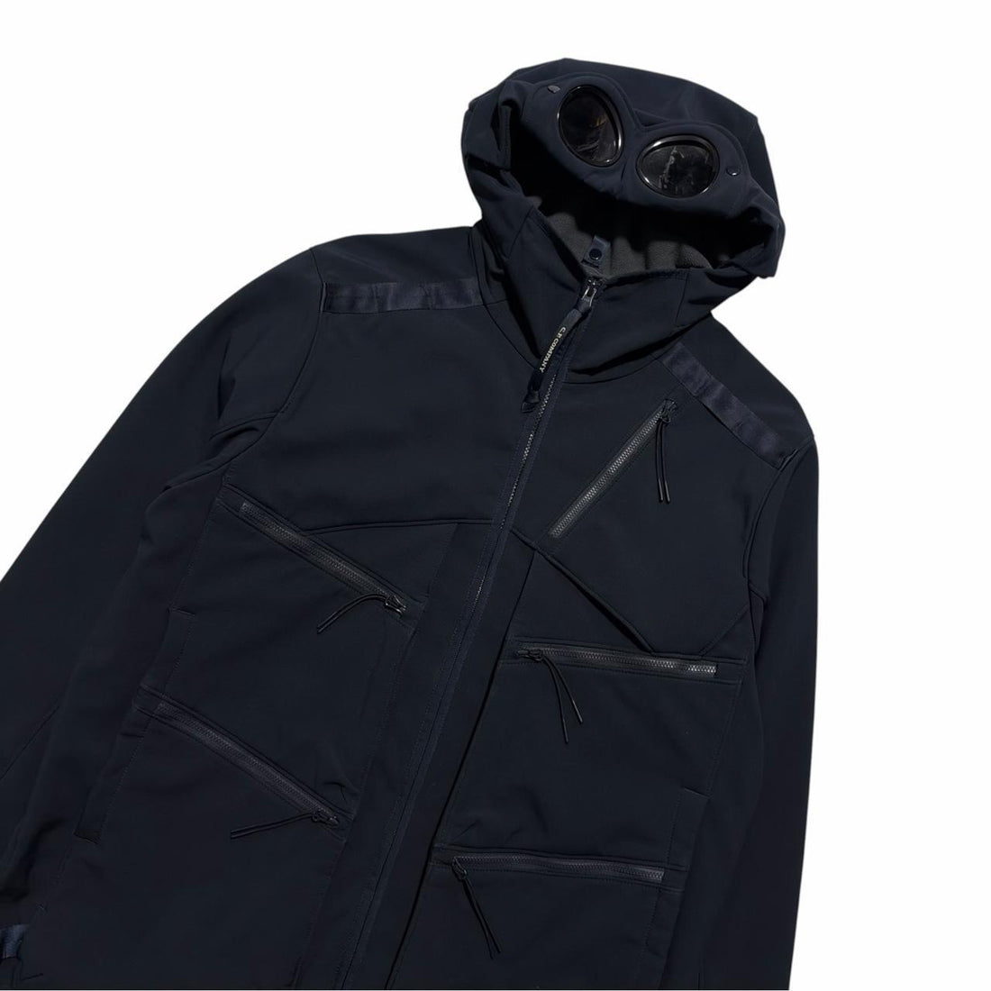 CP Company Navy Soft Shell Goggle Jacket