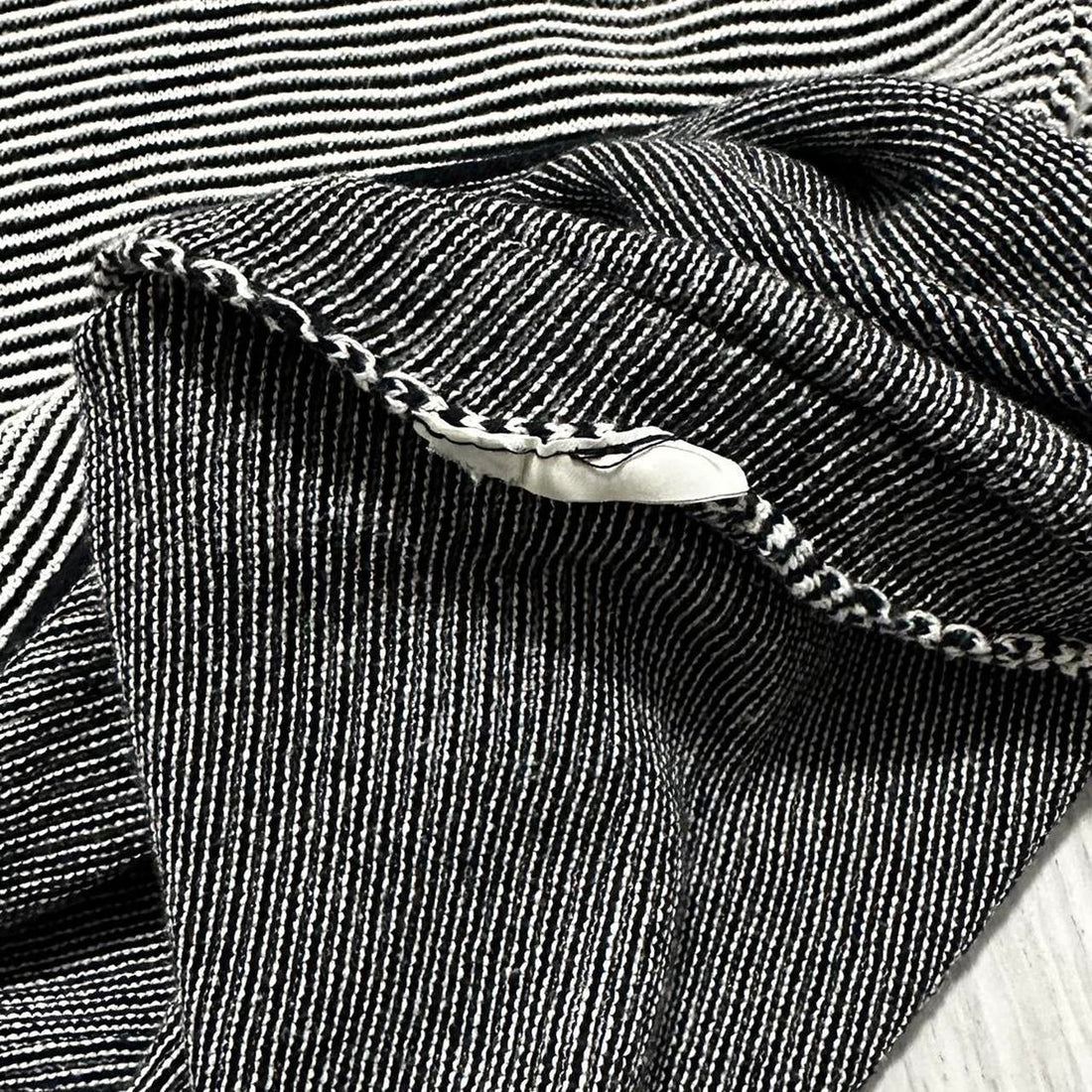 Stone Island Ribbed Striped Compass Hoodie