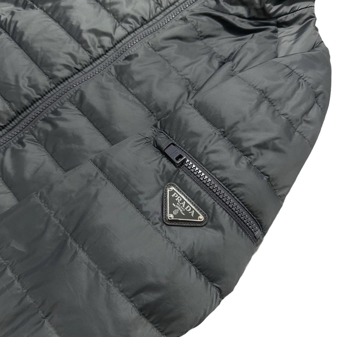 Prada Grey Down Puffer Jacket