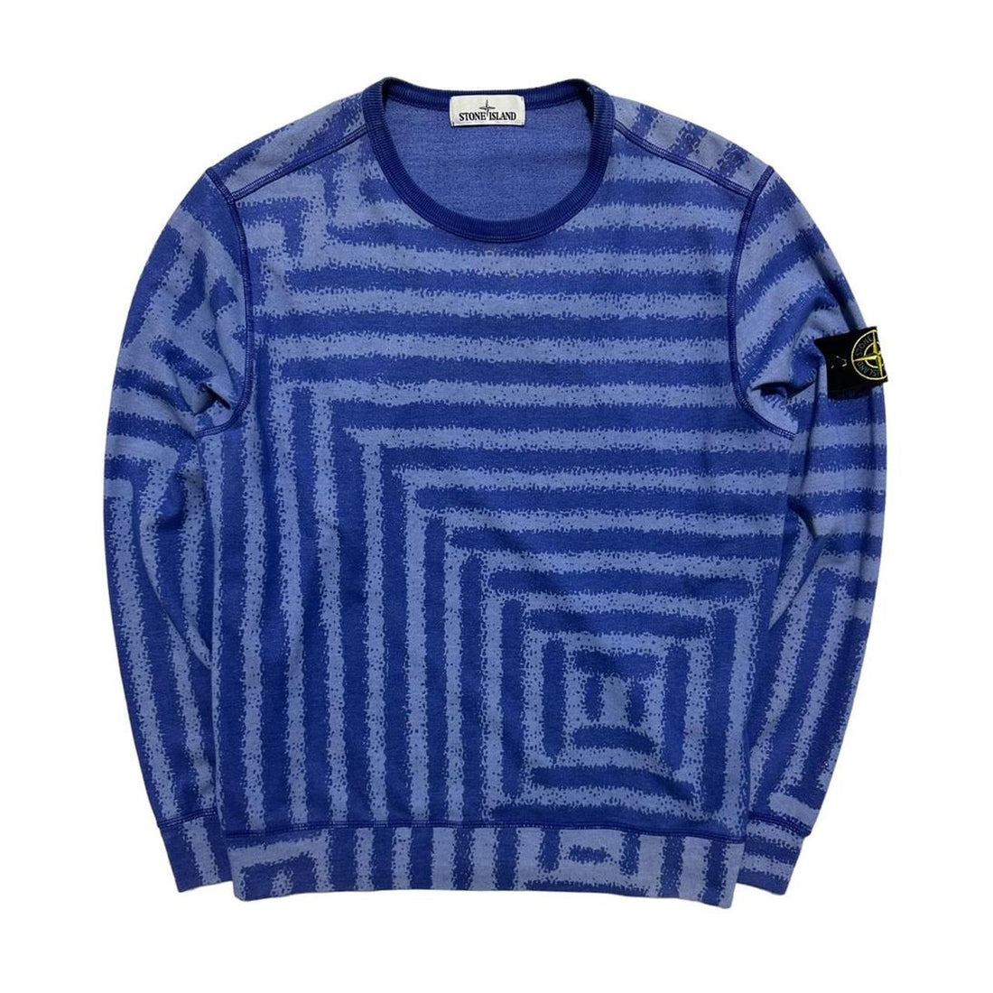 Stone Island Maze Print Pullover Crewneck