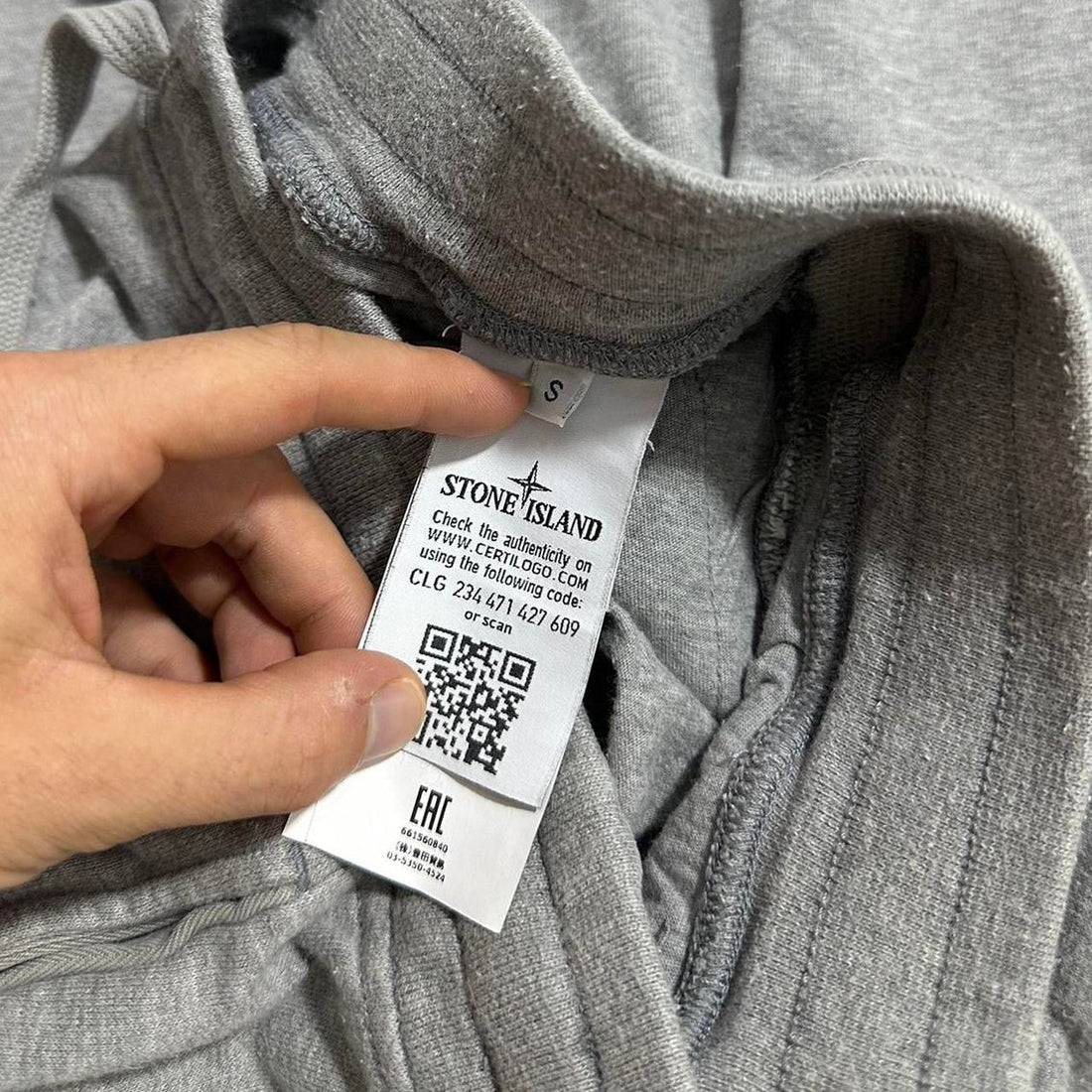 Stone Island Heather Grey Shorts