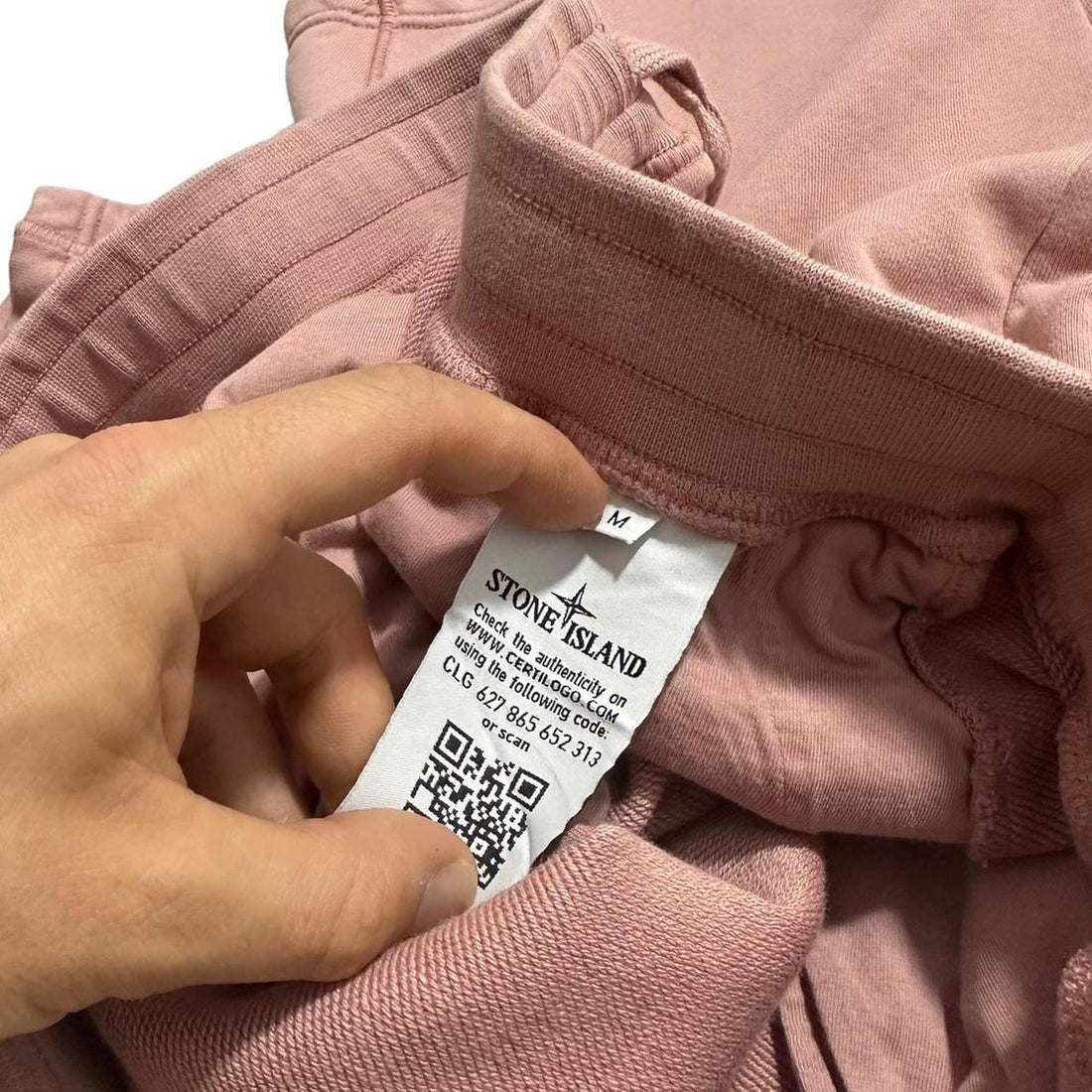 Stone Island Pink Sweatpants Shorts