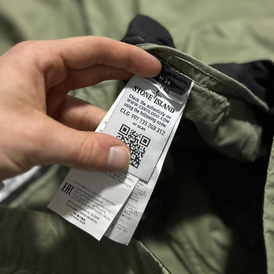 Stone Island Green Shorts