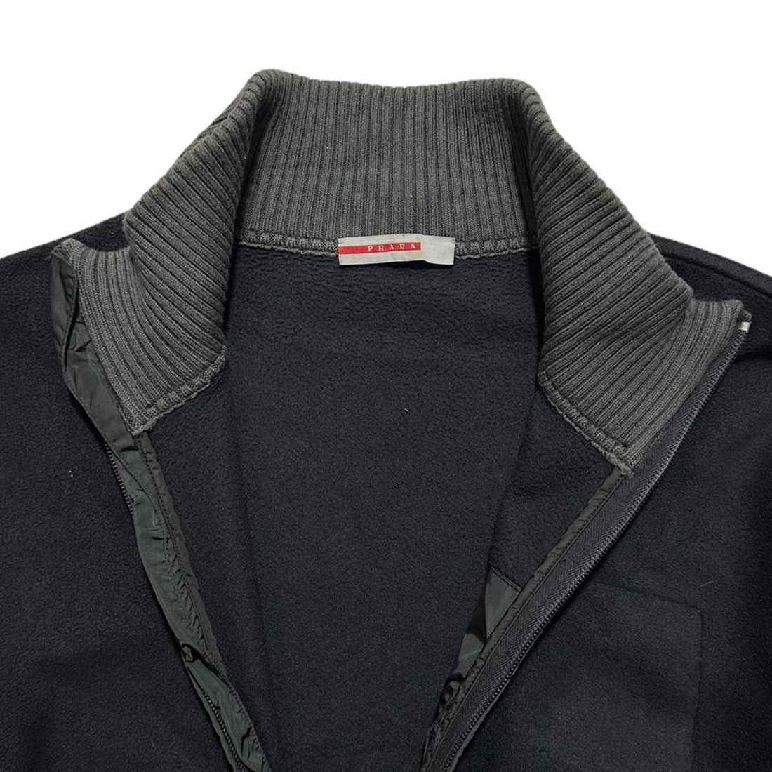 Prada Half Zip Fleece Pullover