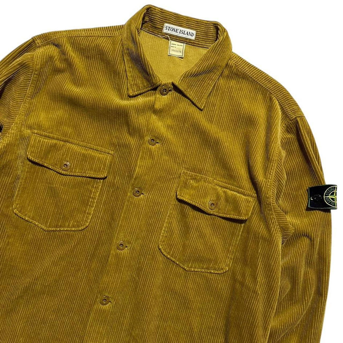 Stone Island Mustard Heavy Corduroy Shirt