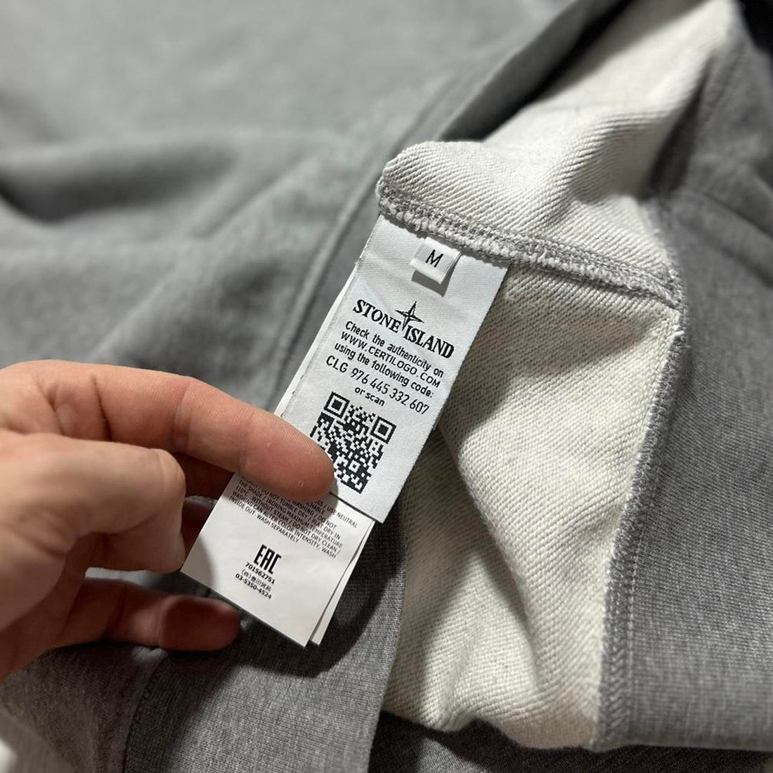 Stone Island Grey Pullover Crewneck