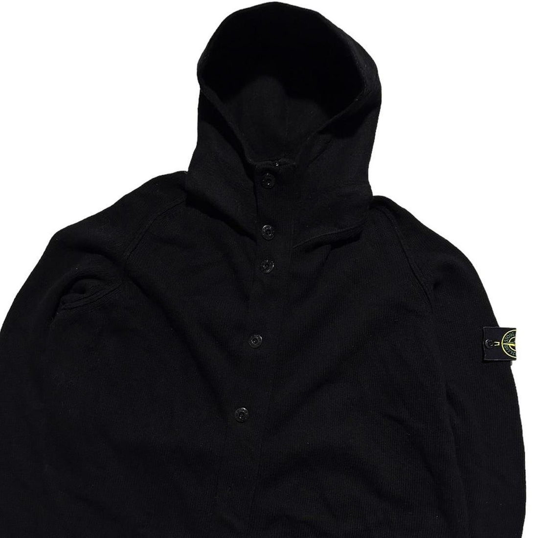 Stone Island Black Knit Zip Up
