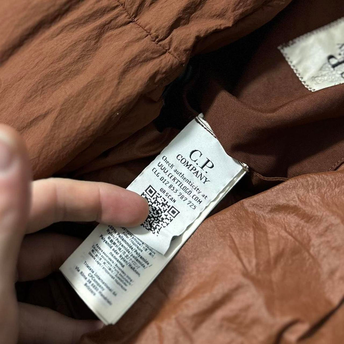 CP Company Taylon L Rust Down Jacket