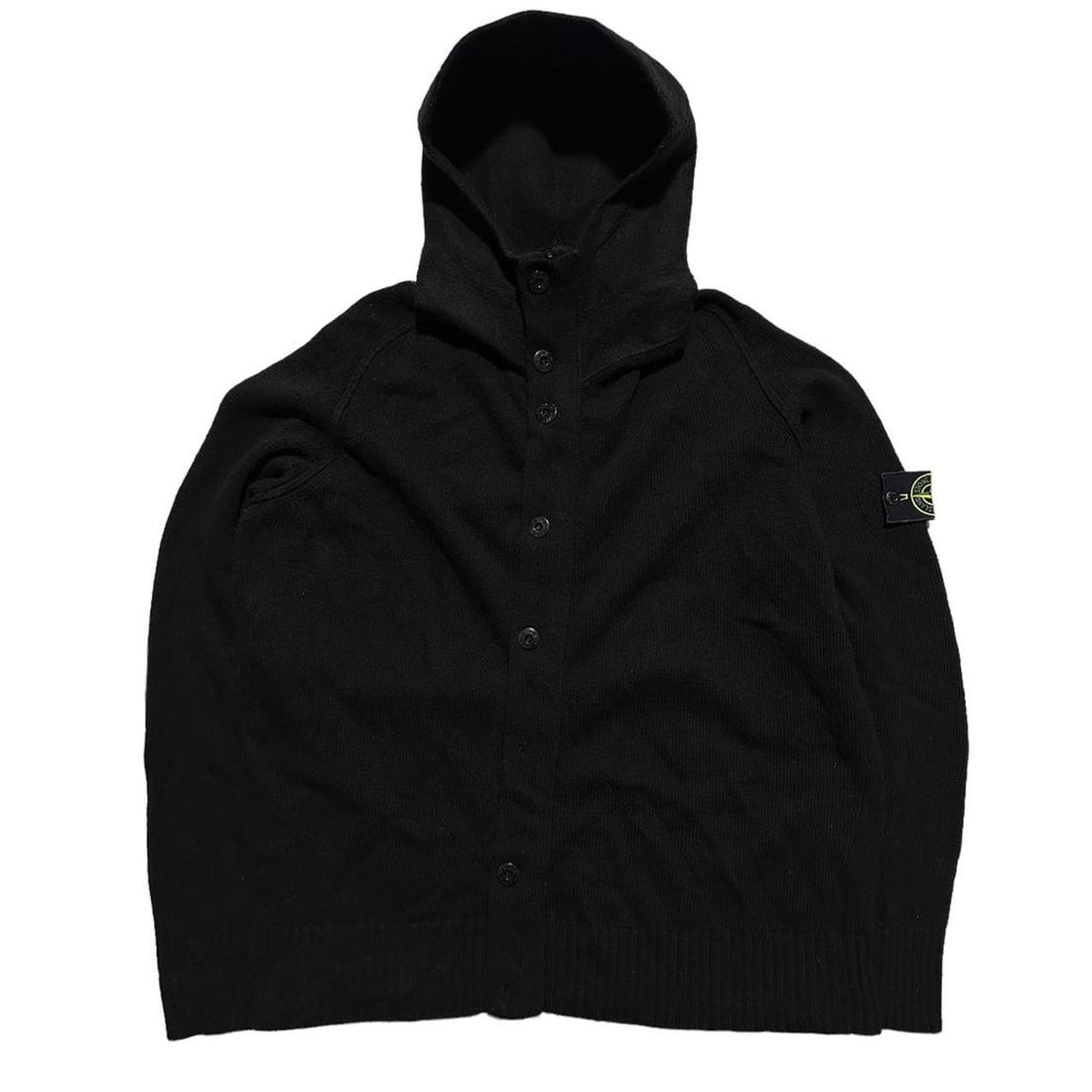 Stone Island Black Knit Zip Up