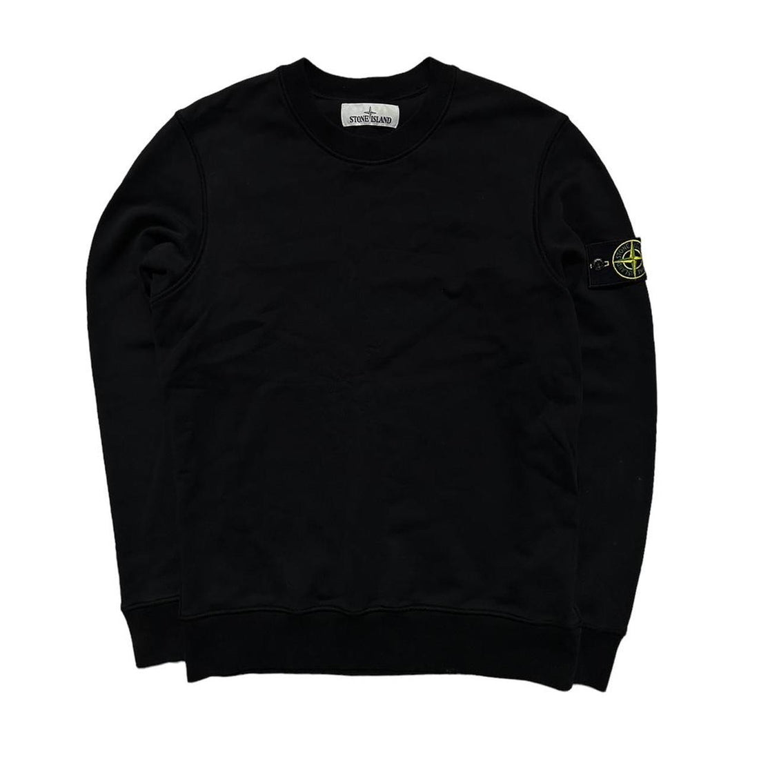 Stone Island Black Pullover Crewneck