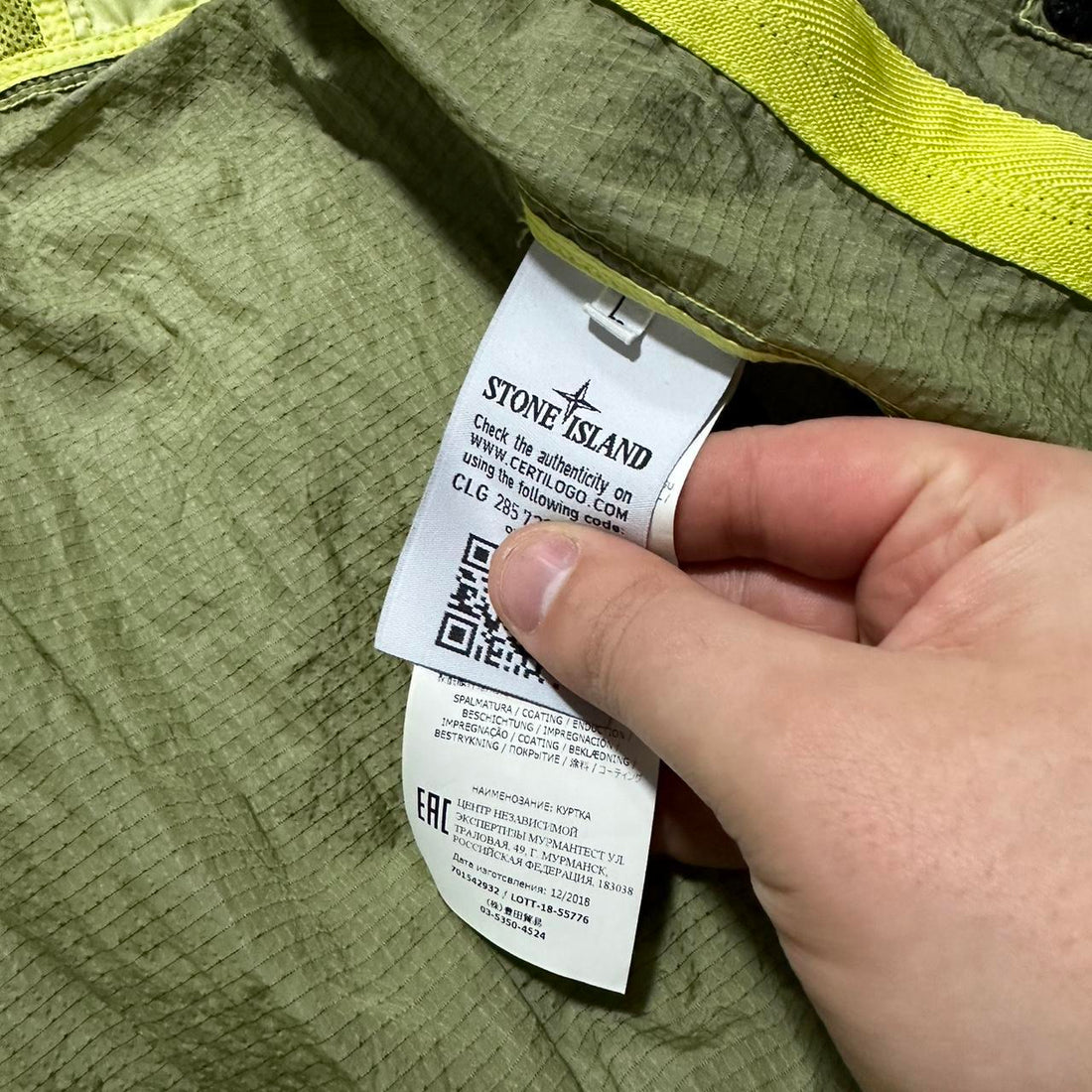 Stone Island Nylon Ripstop Jacket