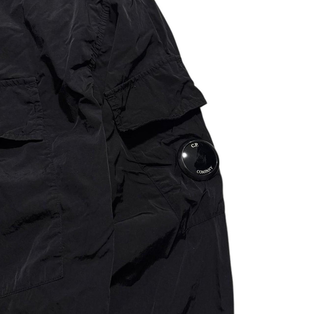 CP Company Black Nylon Pullover Jacket