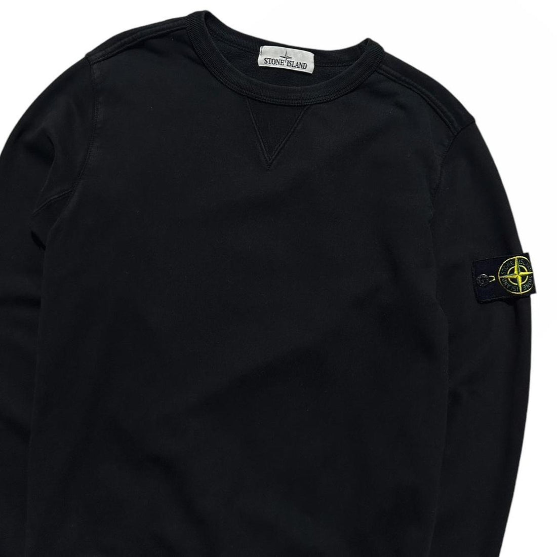Stone Island Black Pullover Crewneck