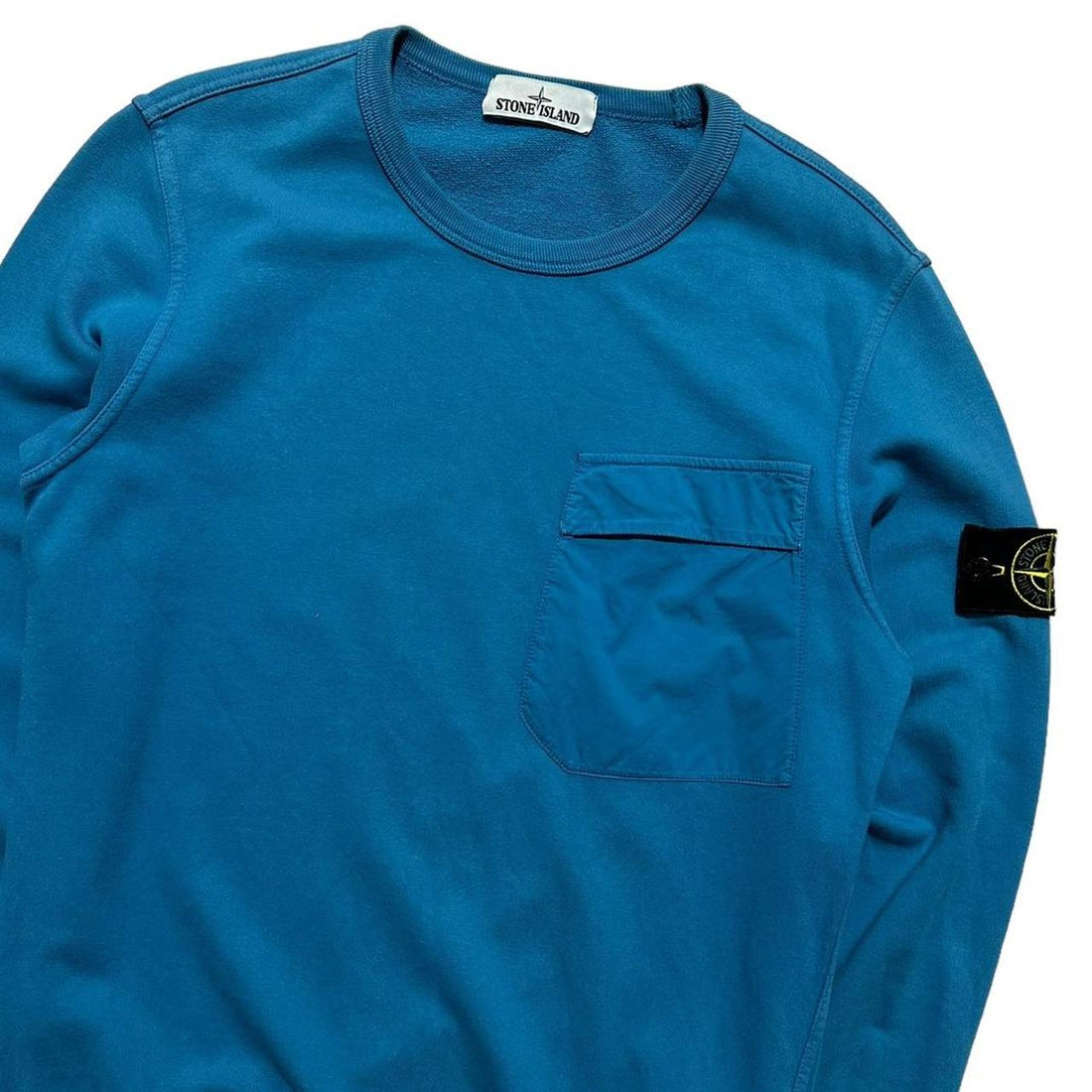 Stone Island Pullover Blue Crewneck