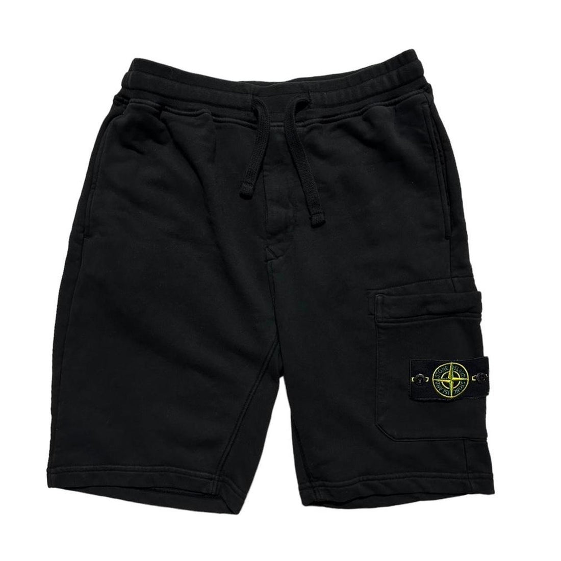 Stone Island Black Cotton Shorts