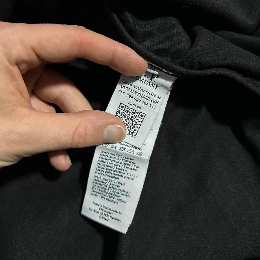 CP Company Thin Black Corduroy Shirt