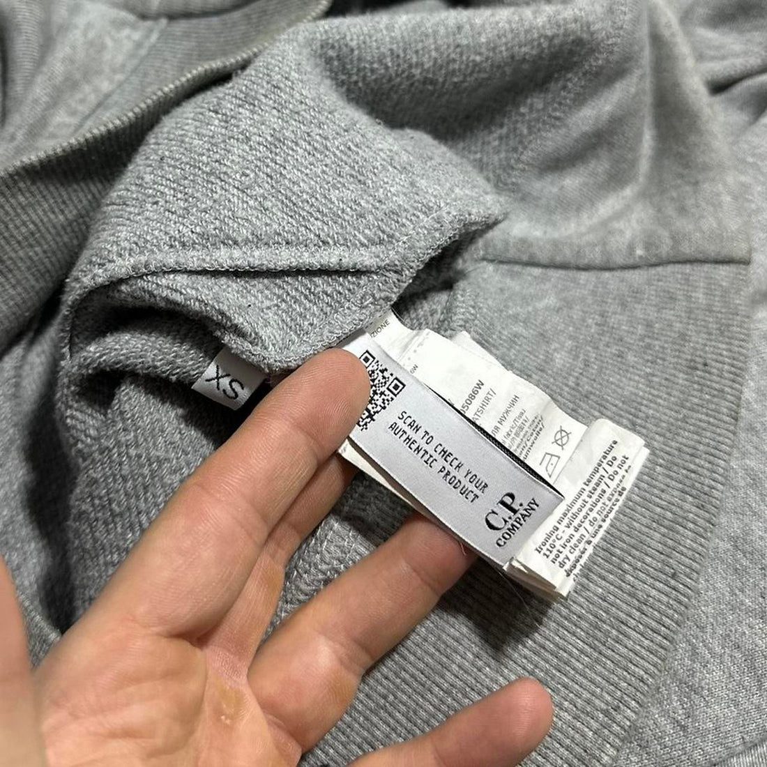 CP Company Grey Goggle Hoodie