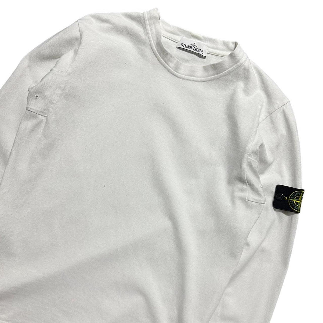 Stone Island White Pullover Jumper