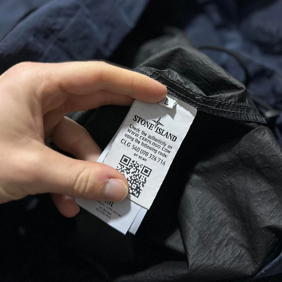 Stone Island House Check Nylon Smock Jacket