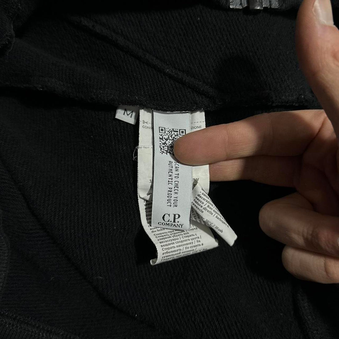 CP Company Black Full Zip Goggle Hoodie
