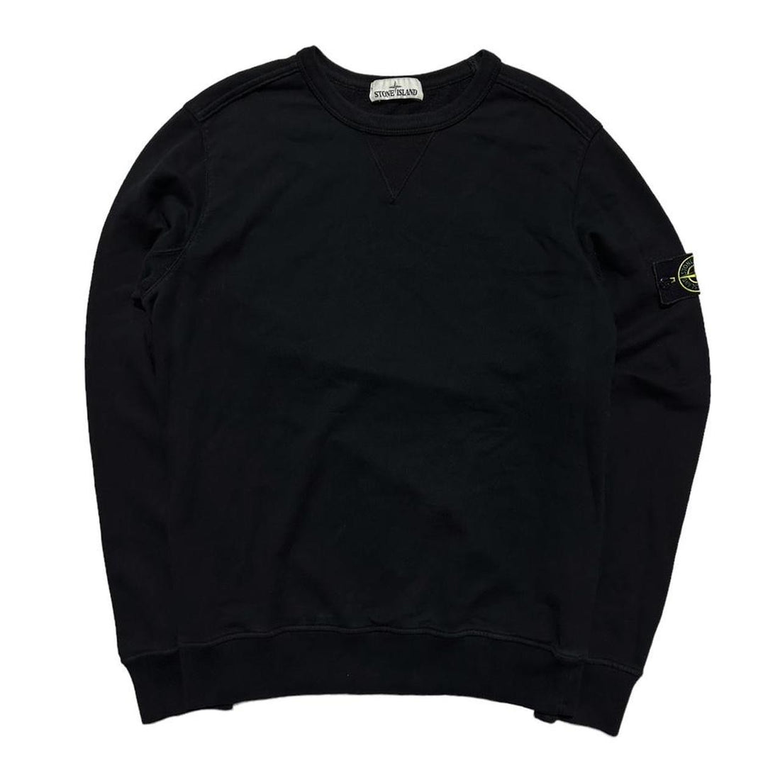 Stone Island Black Pullover Crewneck
