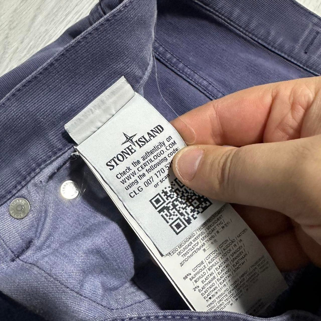 Stone Island Reflective Patch Trousers
