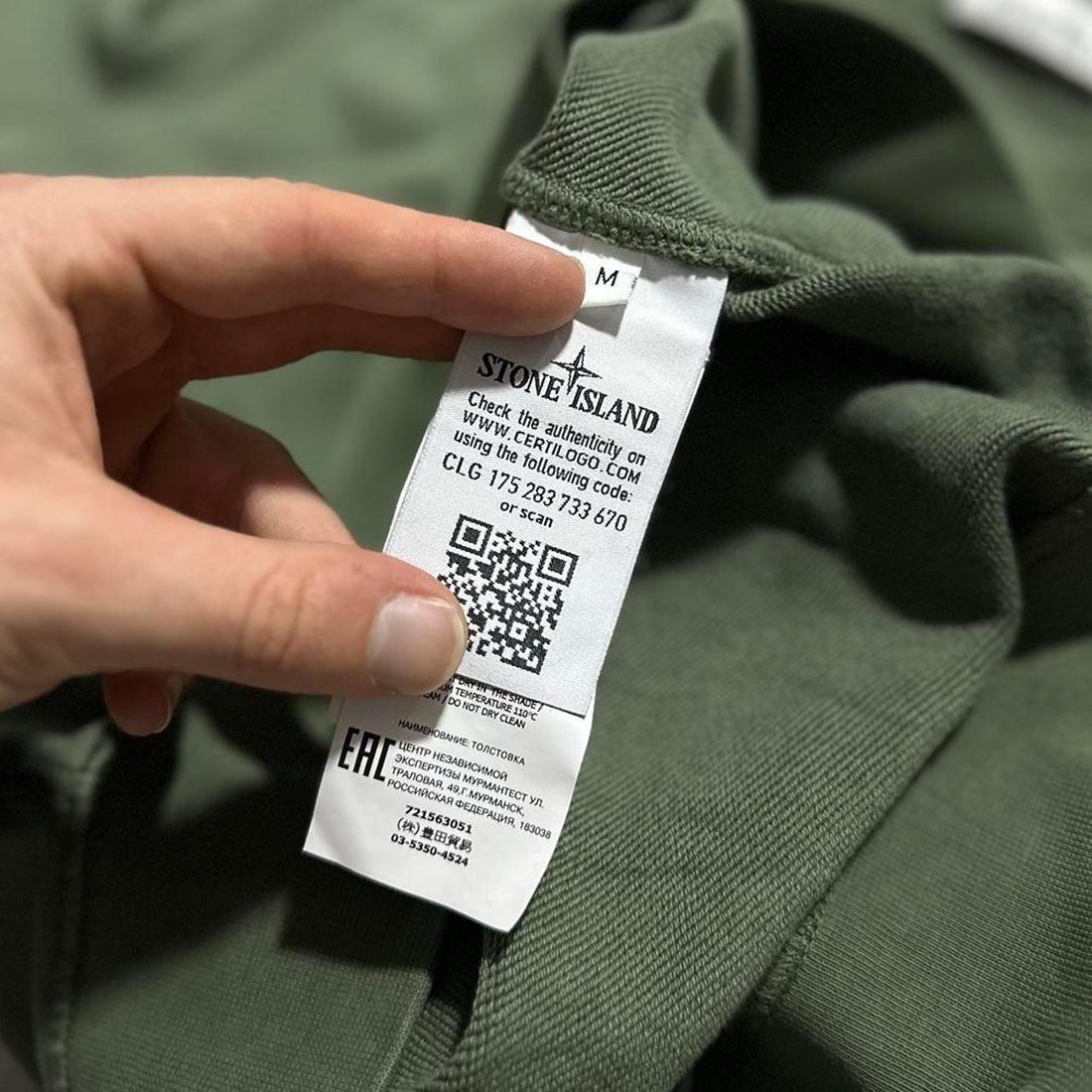Stone Island Green Pullover Crewneck