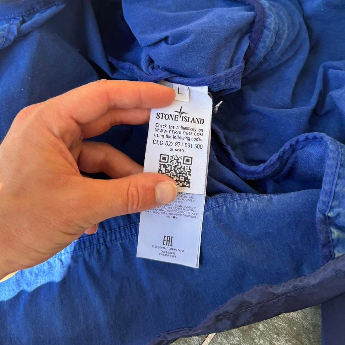 Stone Island Nylon Metal Flock Jacket