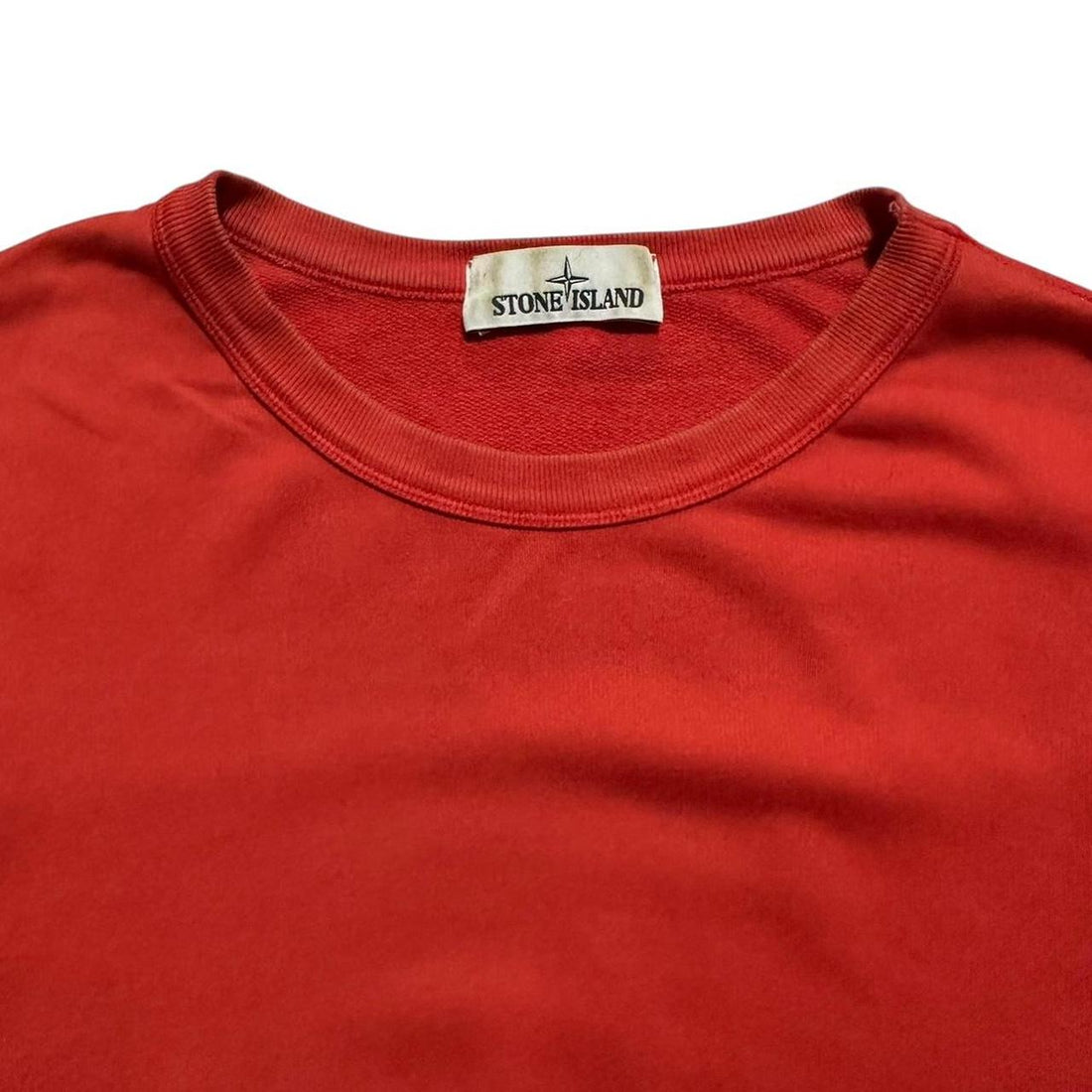 Stone Island Red Pullover Crewneck